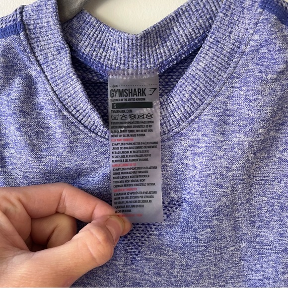 Gymshark Ombre Seamless Tank Top Women’s Small Gray Purple Sleeveless Workout - Picture 3 of 9